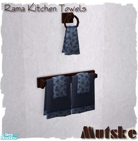 Sims 2 — Rama Kitchen - Towels by Mutske — Set of new meshes, just to decorate your sim kitchen.