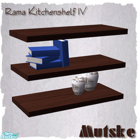 Sims 2 — Rama Kitchen - Shelf IV by Mutske — Set of new meshes, just to decorate your sim kitchen.