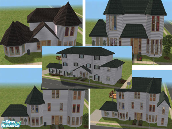 Sims 2 — Generations Houses by vertefae — This set is based on the Generations challenge in the Bulid a Lot forum, here