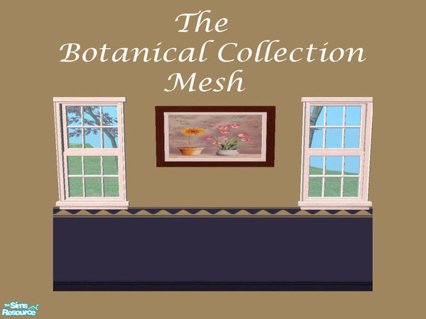 Sims 2 — The Botanical Collection -  Mesh by Shakeshaft — Part of a set of eight floral prints, one new mesh and seven