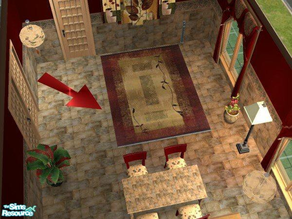 Sims 2 — A day In The Life Set - Spice by bunny8675309 — Lovely rug to spice up any space. You'll need echo's 3 by 4 rug