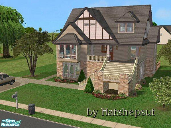 Sims 2 — 787 Humble Crescent by hatshepsut — Fascinating family home with an interesting layout and a large attic.