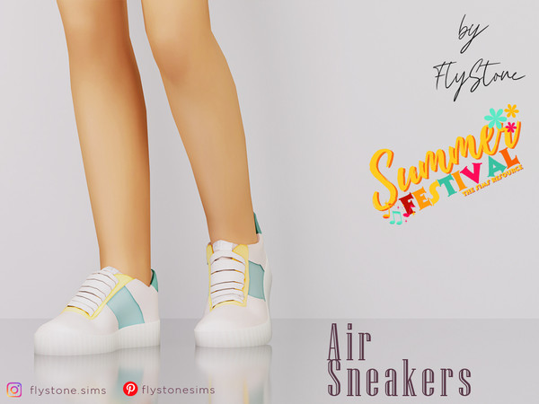 Sims 4 — Child Air Sneakers by FlyStone — Great child summer air sneakers
