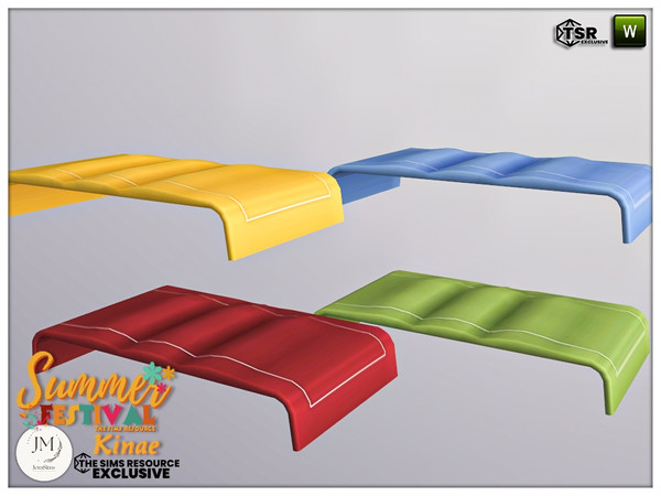 Sims 4 — Summer festival Kinae bedroom blanket bed by jomsims — summer festival kinae, the bedroom.