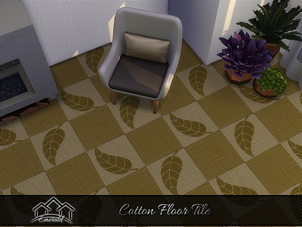 Sims 4 — Cotton Floor Tiles1 by Emerald — Cotton tiles have all in one: elegance, beauty and durability.