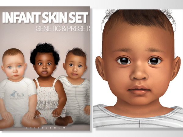Sims 4 — [Patreon] Infant Skin N15 Overlay by thisisthem — Skin Overlay 4 swatches