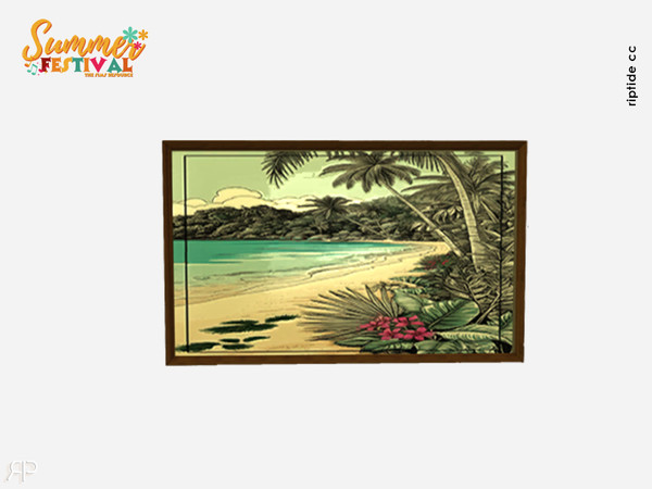 Sims 4 — RiptideCC-Caribbean Coastal Retreat Set Paint by Riptidecc — The Caribbean Coastal Retreat Set captures the