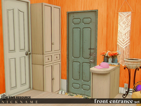 Sims 4 — front entrance set_Storage V2 mirror (2Tiles) by NICKNAME_sims4 — front entrance set 12 package files.