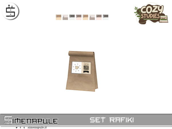 Sims 4 — Set Rafiki - Coffee Paper Bag by Simenapule — Set Rafiki Part 2 Set Rafiki Part 2