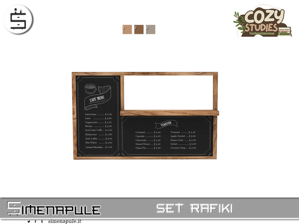 Sims 4 — Set Rafiki - Menu1 by Simenapule — Set Rafiki Part 2 Set Rafiki Part 2