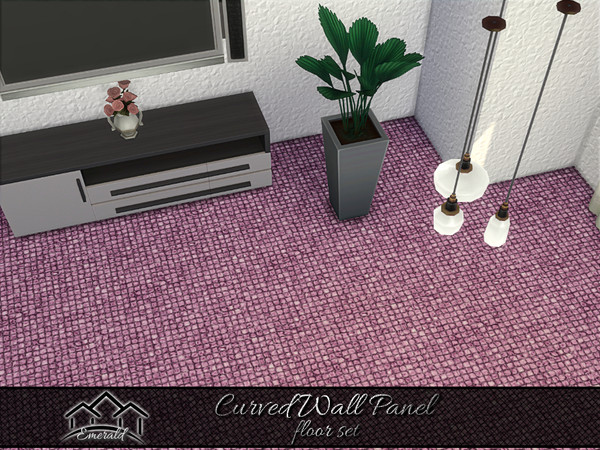 Sims 4 — Curved Wall Panel floor4 by Emerald — Add a unique look with curved wall panel that will enhance your entire