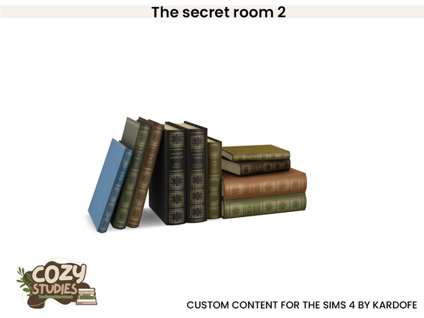 Sims 4 — kardofe_The secret room_Books 4 by kardofe — Second part of a Dark Academy style studio, in it you will find, a