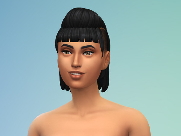 Sims 4 — Cyberpunk Hair by maddyolivi — Edgy hairstyle in the classic style of Maxis hair