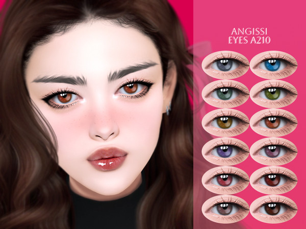 Sims 4 — EYES A210 by ANGISSI — PREVIEWS MADE USING HQ MOD Facepaint category