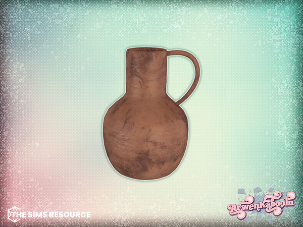 Sims 4 — Earthen - Clay Vase 4 by ArwenKaboom — A desert inspired dining room with earth tones. All items are base game