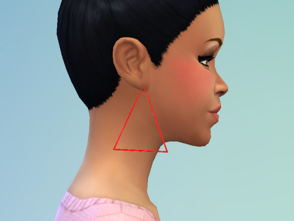 Sims 4 — Simple Triangle by comandpromt — Simple Triangle Earrings