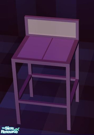 Sims 2 — NK PMS Kit Purple Lights - Barstool by MoMama — Essential for a nice meal at a kitchen island. You need the mesh