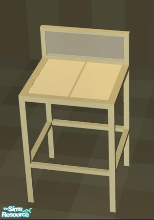 Sims 2 — NK PMS Kit Pale Yellow - Barstool by MoMama — Essential for a nice meal at a kitchen island. You need the mesh