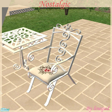 Sims 2 — Nostalgic garden livingchair - MESH  by linegud — Nostalgic living chair.... if you have more than one recolor