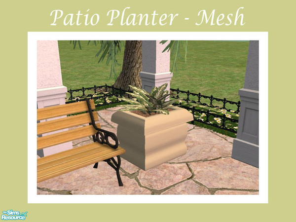 Sims 2 — Patio Planter - New Mesh by Shakeshaft — Part of a new mesh set of planters for your patios, all different