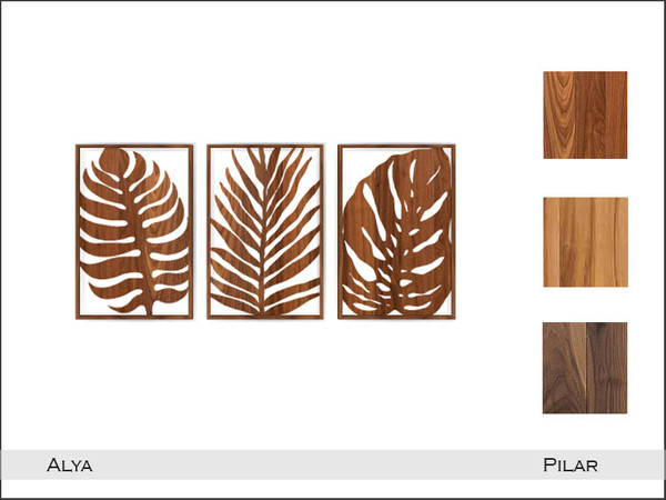 Sims 4 — Pilar Alya Leaves by Pilar — Tropical woods and natural fibers for hot summer days by the sea.