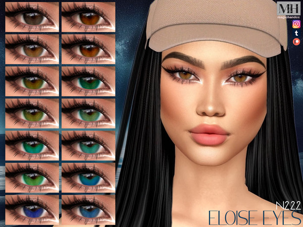Sims 4 — Eloise Eyes N222 by MagicHand — Enchanting eyes for males and females in 16 colors - HQ Compatible.