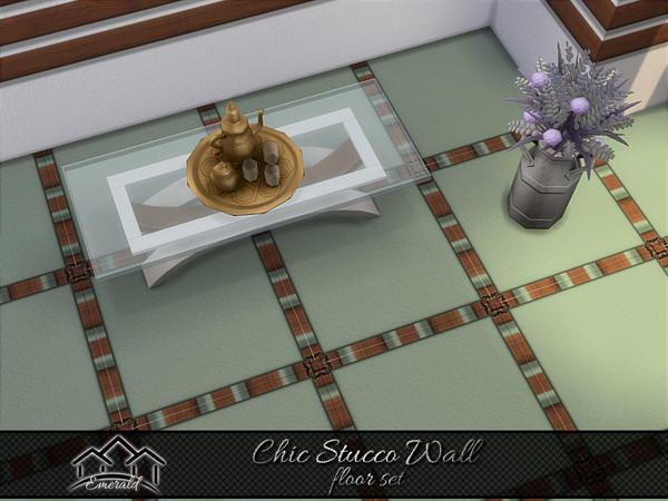 Sims 4 — Chic Stucco Wall floor3 by Emerald — Stucco walls can be used in any modern space to make have a very chic