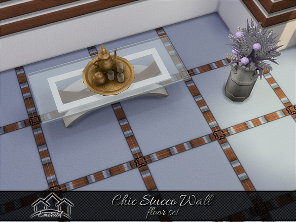 Sims 4 — Chic Stucco Wall floor5 by Emerald — Stucco walls can be used in any modern space to make have a very chic