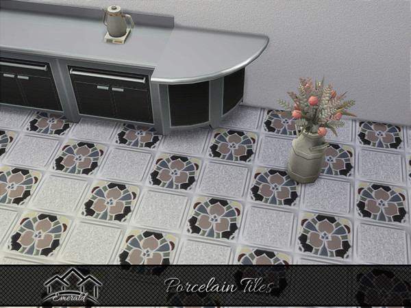 Sims 4 — Porcelain Tiles3 by Emerald — Porcelain Tiles can be used on floors or walls, frequently use kitchens, bathrooms
