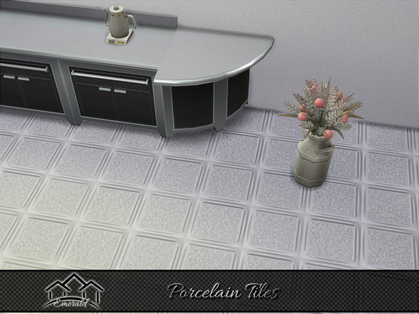 Sims 4 — Porcelain Tiles6 by Emerald — Porcelain Tiles can be used on floors or walls, frequently use kitchens, bathrooms