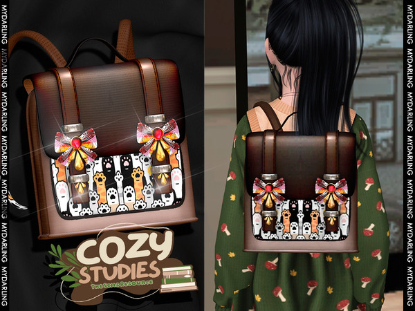 Sims 4 — COZY STUDIES -Backpack for CHILD na201 by Mydarling20 — new mesh