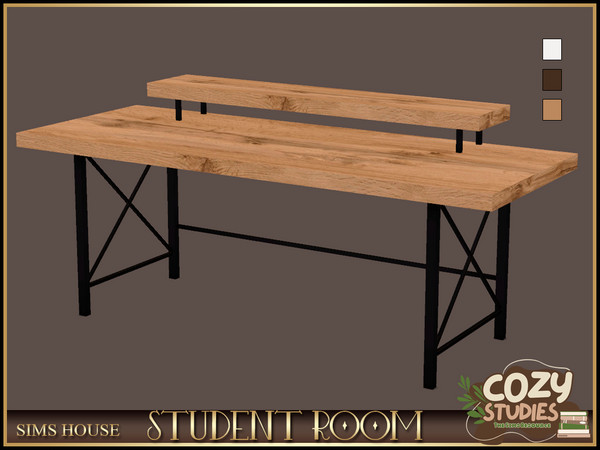 Sims 4 — [Sims House] Desk | STUDENT ROOM by Sims_House — STUDENT ROOM: Sofa cabinet (for medium and high wall)