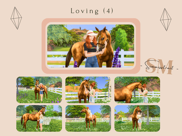 Sims 4 — Loving (4) by simmisstrait — Included: - 7 Poses Disclaimer:
