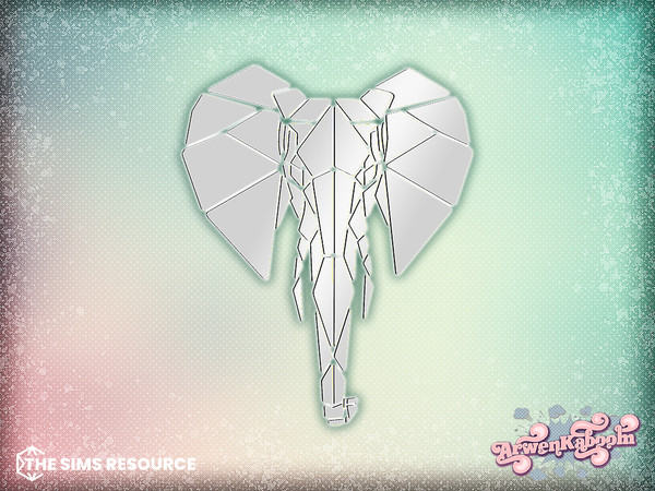 Sims 4 — Glimmer - Elephant Mirror by ArwenKaboom — A set of 6 different wall mirrors and a floor one. Find all items by