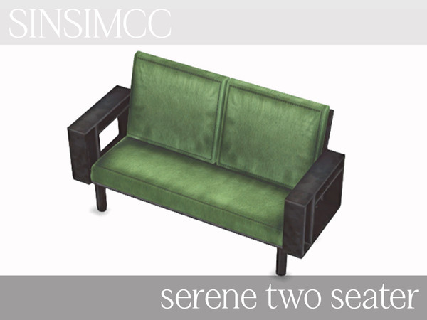 Sims 4 — Serene Seating (2 Seater) by simsincc — From the Serene collection, a comfortable set of seats for your seating