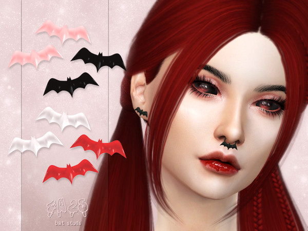 Sims 4 — 4w25 - Bat Studs by 4w25-cc — TF/M-EF/M 5 swatches Custom thumbnails HQ compatible All LODs Disallowed for