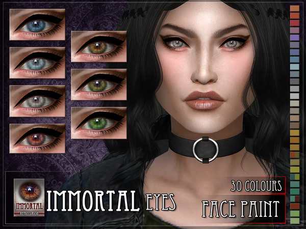 Sims 4 — Immortal Eyes - Facepaint by RemusSirion — Immortal Eyes for The Sims 4 update 2023-03-19: enabled for infants