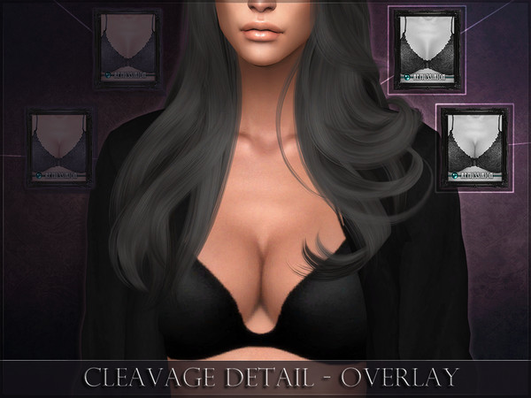 Sims 4 — Cleavage Detail - Overlay by RemusSirion — Breast detail - with and without cleavage This is an overlay version