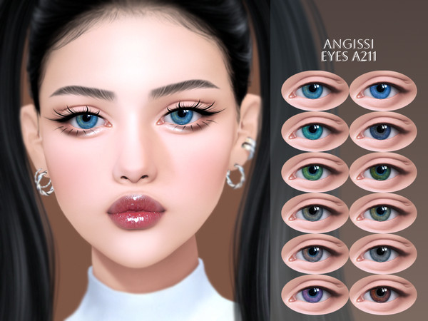 Sims 4 — EYES A211 by ANGISSI — PREVIEWS MADE USING HQ MOD Facepaint category