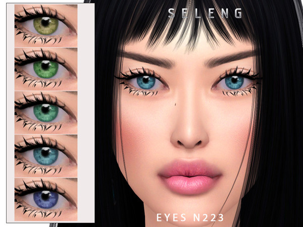 Sims 4 — Eyes N223 by Seleng — The eyes has 13 colours and HQ compatible. Allowed for toddler, infant, child, teen, young