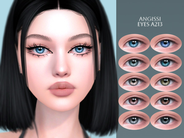 Sims 4 — EYES A213 by ANGISSI — PREVIEWS MADE USING HQ MOD Facepaint category