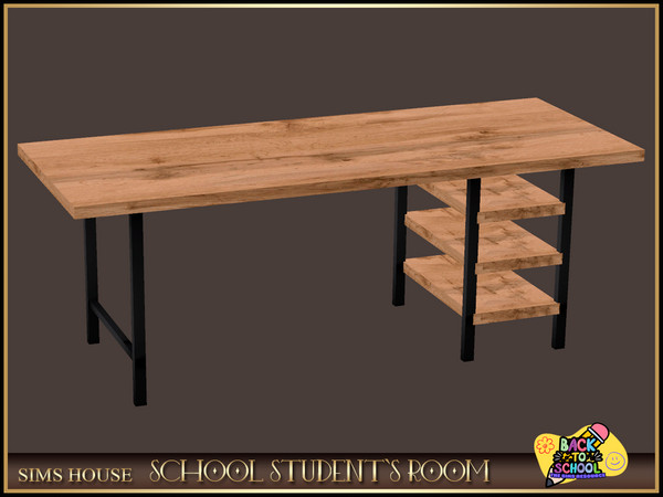 Sims 4 — [Sims House] Console by Kindermader | SCHOOL STUDENT'S ROOM by Sims_House — SCHOOL STUDENT'S ROOM: