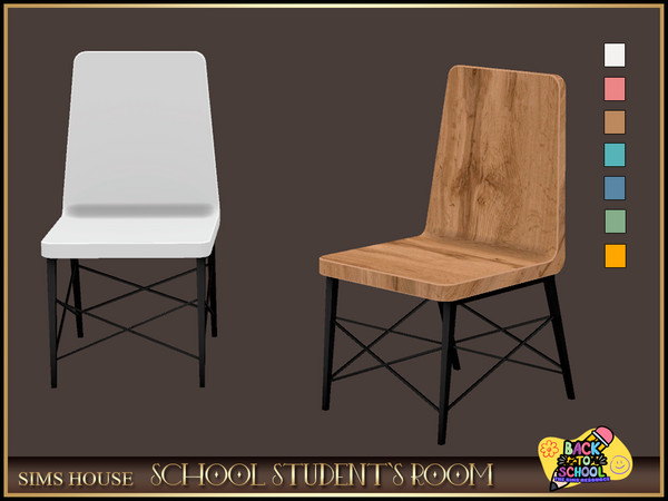 Sims 4 — [Sims House] Kindermade Chair | SCHOOL STUDENT'S ROOM by Sims_House — SCHOOL STUDENT'S ROOM: