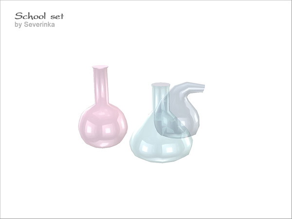 Sims 4 — [School set] - Chemical retorts by Severinka_ — Chemical tubes From the set of 'School set' 1 color