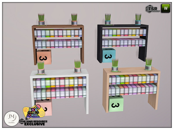 Sims 4 — back to school deku furniture1 by jomsims — Back to school. but art school inspiration.