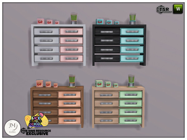Sims 4 — back to school deku furniture2 by jomsims — Back to school. but art school inspiration.