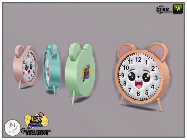 Sims 4 — back to school deku deco alarm clock by jomsims — Back to school. but art school inspiration.