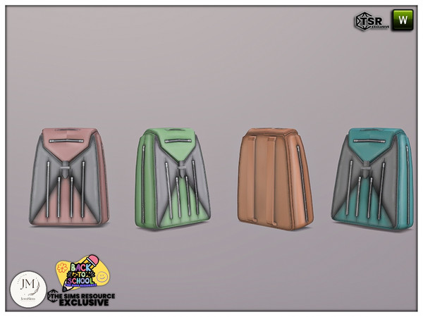 Sims 4 — back to school deku deco schoolbag by jomsims — Back to school. but art school inspiration.