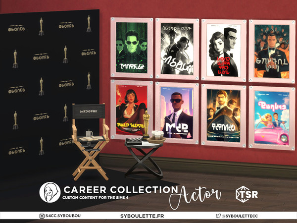 Sims 4 — Career Collection - Actor - Coffee to go by Syboubou — Step into the spotlight with this new ss set, perfect for