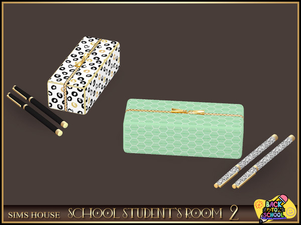 Sims 4 — [Sims House] Pencil case | SCHOOL STUDENT'S ROOM 2 by Sims_House — SCHOOL STUDENT'S ROOM 2: